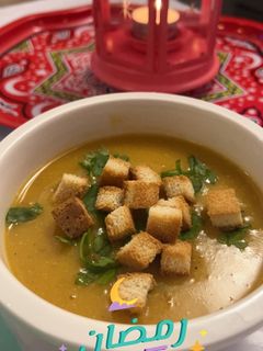 صورة لوصفة شربة عدس 🍵