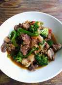 Beef Stir Fry with Green bell pepper & Broccoli