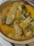 Santan sayur keladi terong hijau + daun singkil
