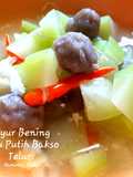 60. Sayur Bening Labu Putih Bakso Telur