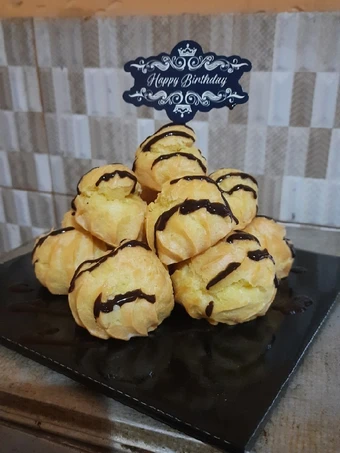 Langkah Gampang Membuat Resep  Birthday Choux Paste - Kue Sus yang Menggugah Selera, Sempurna