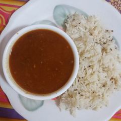 A picture of Kidney beans and rice.