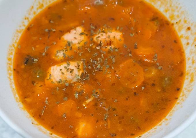 Cara bikin Sop Merah Salmon (untuk anak/mpasi) Cara bikin Sop Merah Salmon (untuk anak/mpasi)