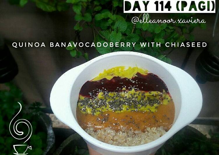 MPASI 9 bulan Quinoa Banavocadoberry with chia seeds