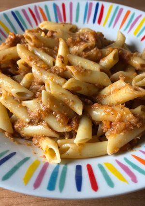 Una foto de Macarrones con sardinas en lata