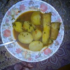 A picture of Potatoes and Banana Stew.
