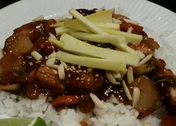 How to Recipe Yummy Brads sweet and spicy hoisin chicken stir fry