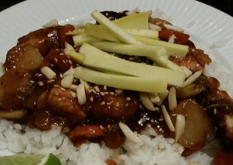 How to Make Super Quick Homemade Brad&#39;s sweet and spicy hoisin chicken stir fry