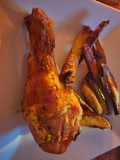 Patitas de pollo con papas rústicas