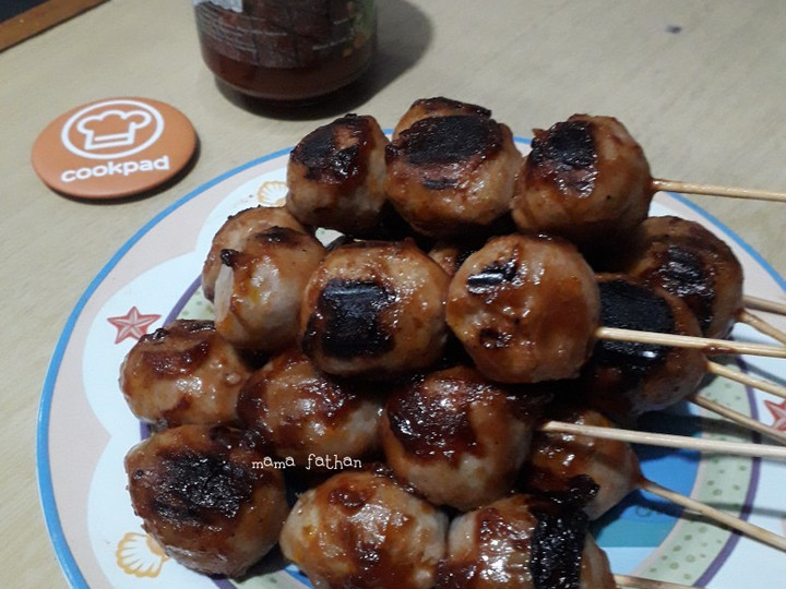 Resep Bakso sapi bakar barbeque, Lezat Sekali