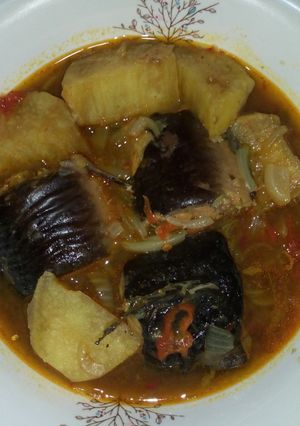 A picture of Catfish pepper soup.