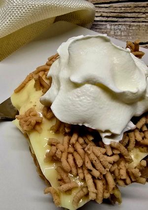 Gesztenyés, pudingos babapiskóta recept fotója