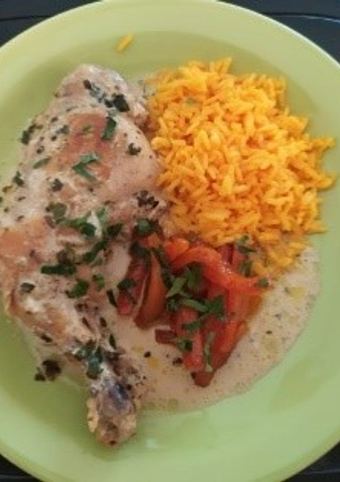 Una foto de Pollo nevado