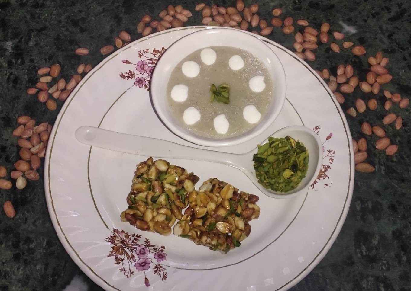 Peanut Pistachio Gourd soup