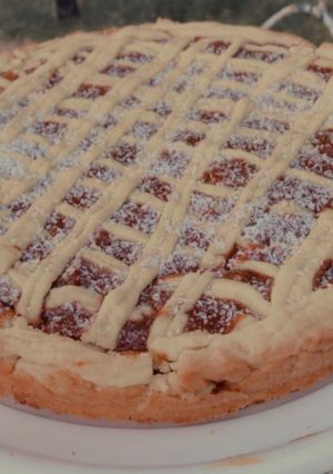 Una foto de Pastafrola de dulce de leche