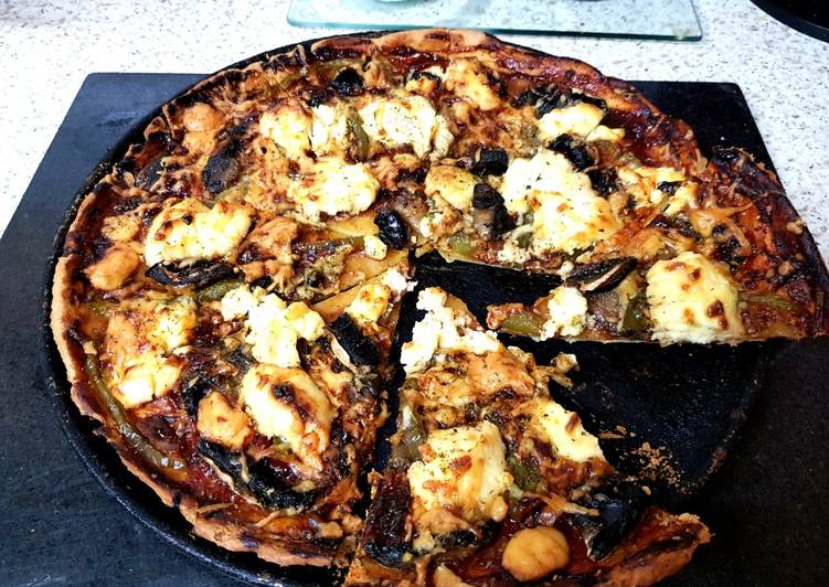 My BBQ Mushroom 2 Cheese Thin Crust Pizza. π