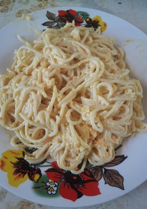 Una foto de Salsa Alfredo sin jamón