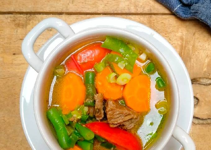 Cara membuat Sop Sapi Wortel Buncis Berempah Cara membuat Sop Sapi Wortel Buncis Berempah