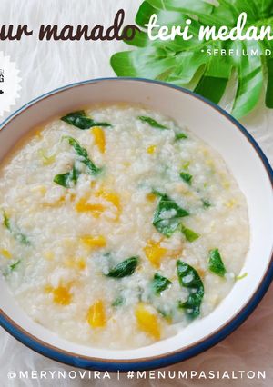 Foto resep Bubur Manado Teri Medan Untuk Mpasi 4 Bintang