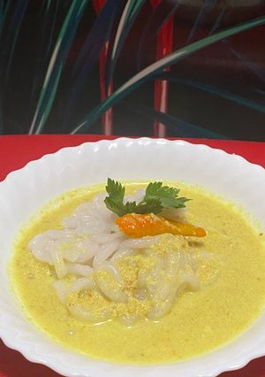 Foto resep Lakso kuah ikan selar