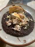 Frijoles negros refritos con manteca de cerdo 🐽