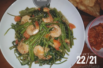 Bagaimana Menyiapkan Cah Kangkung (*recipe Sambal Bajak) Anti Gagal