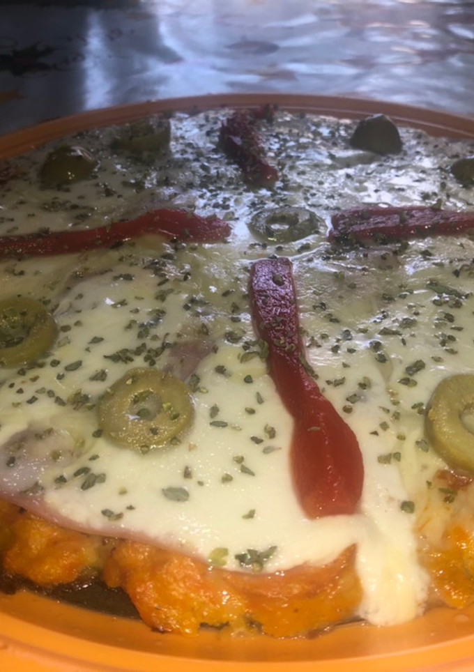 Una foto de Pizza saludable (Masa de calabaza) keto 🍕