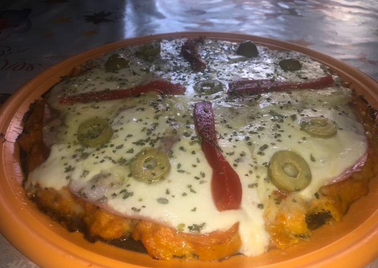 Pizza saludable (Masa de calabaza) keto 🍕