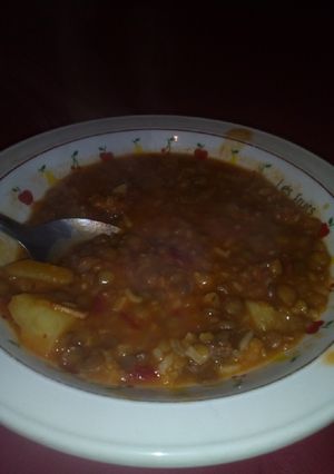 Una foto de Guiso de lentejas