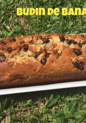 Una foto de Budín de Bananas con nuez y chips de chocolate