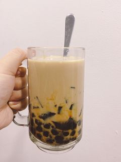 Hình của món Trà đen trân trâu sương sáo.