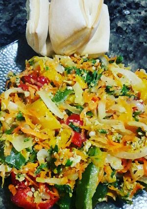 Una foto de Revuelto de vegetales