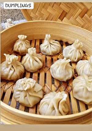 Una foto de Dumplings al vapor de cerdo