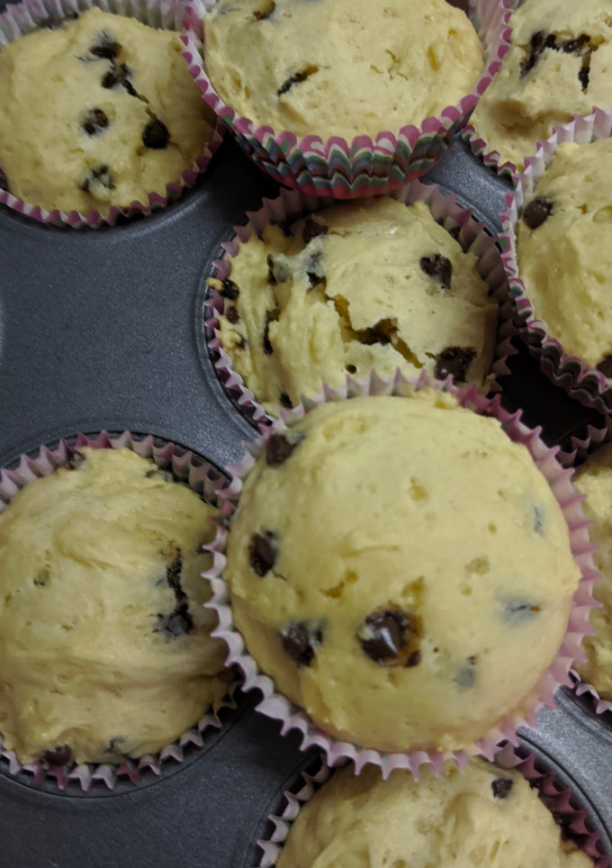 Una foto de Muffins con chispas de chocolate