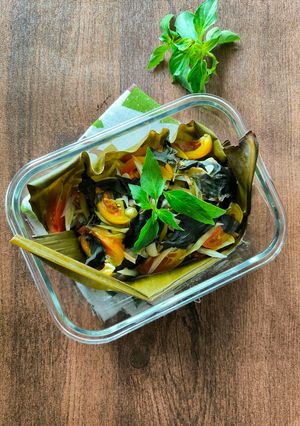 Foto resep Ikan Patin Kukus Daun Kemangi