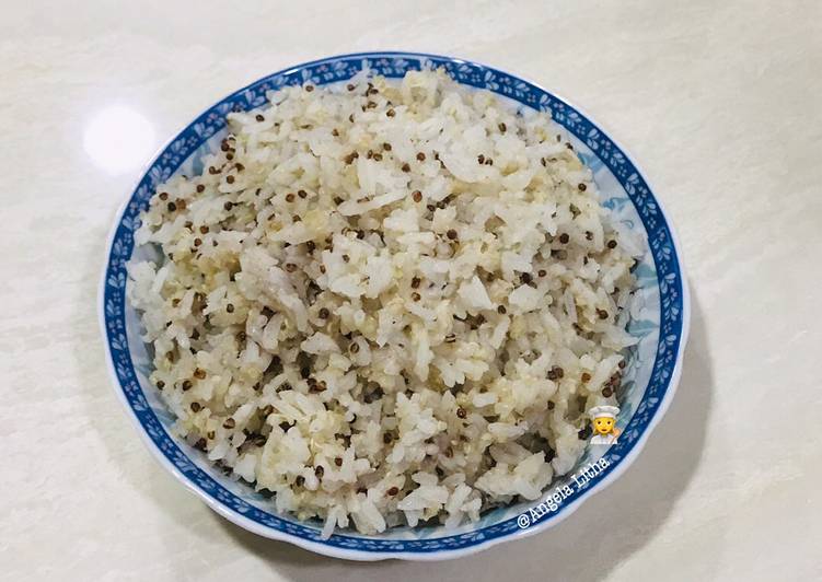 Nasi organik,nasi putih,Quinoa dan oatmeal