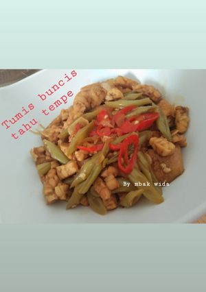Foto resep Tumis Buncis Tahu Tempe
