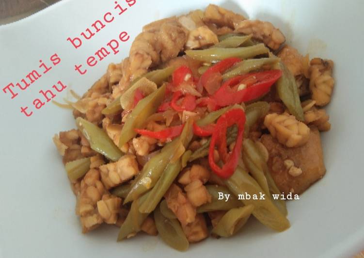 Cara Musim Panas LezatTumis Buncis Tahu Tempe