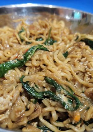 Foto resep Indomie kangkung terasi