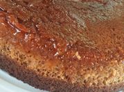 Una foto de chocoflan al microondas