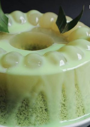 Foto resep Pudding Lumut Saus Fla Pandan
