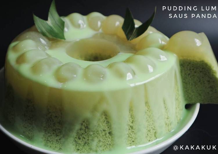 Resep Pudding Lumut Saus Fla Pandan oleh KAKAKUKING Cookpad