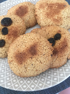 Una foto de Galletas 🍪 de avenas con semillas y pasas