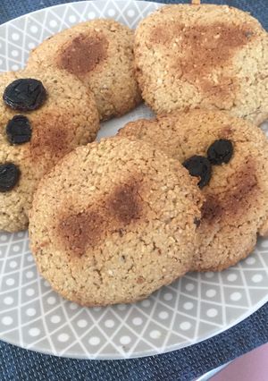Una foto de Galletas 🍪 de avenas con semillas y pasas
