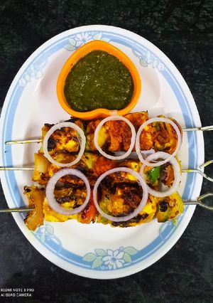 पनीर टिक्का(paneer tikka recipe in hindi) रेसिपी मुख्य फोटो