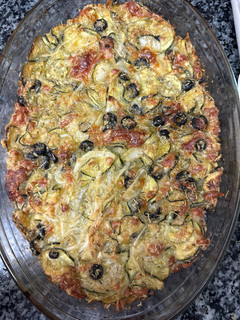 Una foto de 471. Scarpaccia con mozzarella y aceitunas (principal verdura)