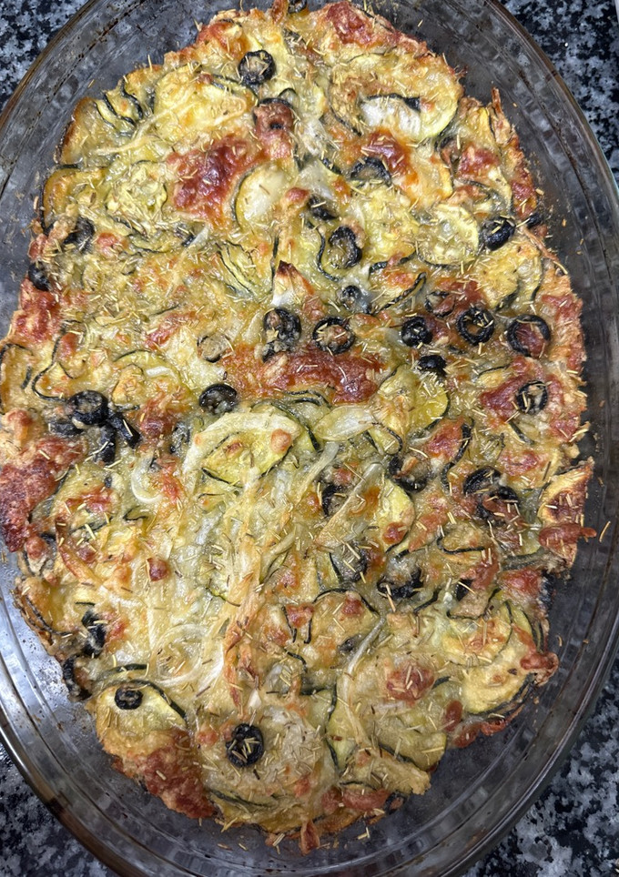 Una foto de 471. Scarpaccia con mozzarella y aceitunas (principal verdura)