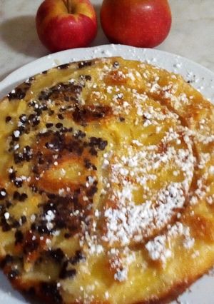 Foto di Torta vampiretta.alle mele,ricotta, e gocce di cioccolato