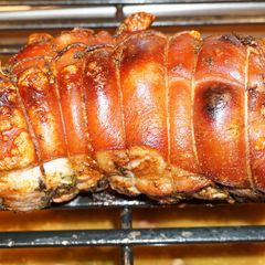 A picture of OVEN-ROASTED BONELESS PORK SHOULDER.