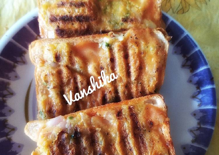 Recipe of Award-winning Open masala Toast